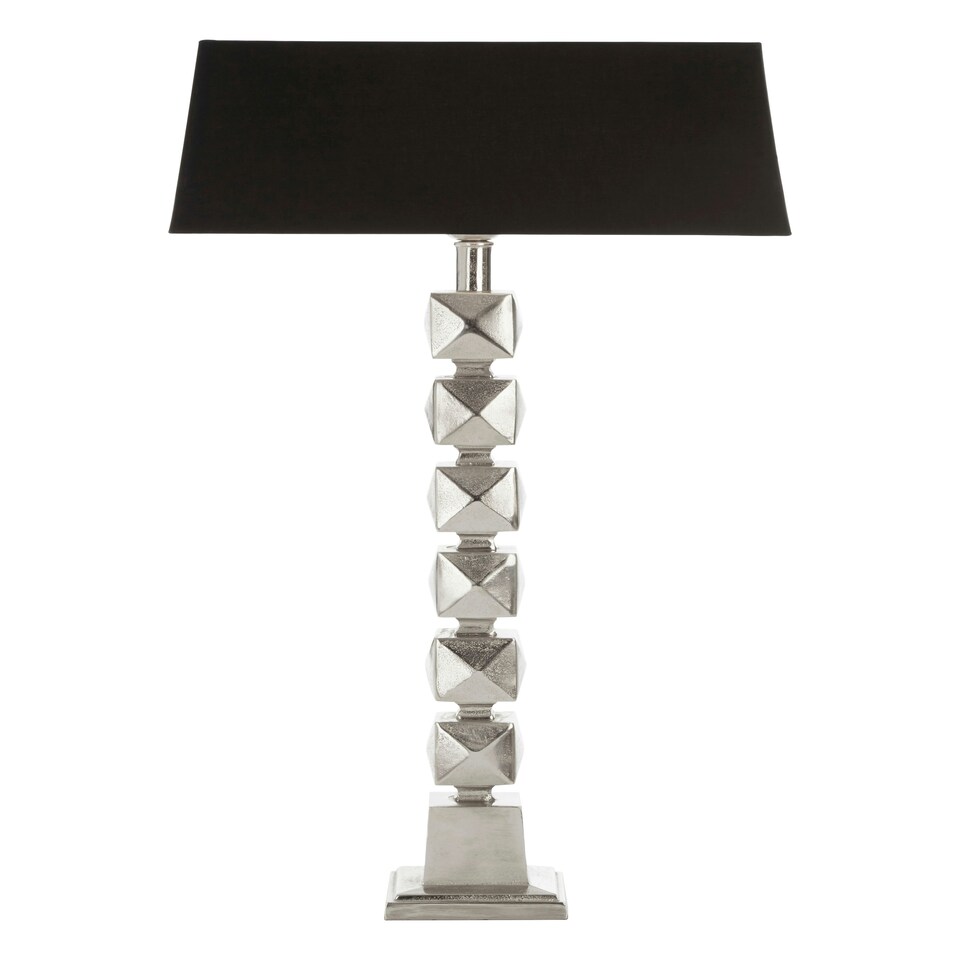 image 1 of Interiors by Premier Faceted Table Lamp Black