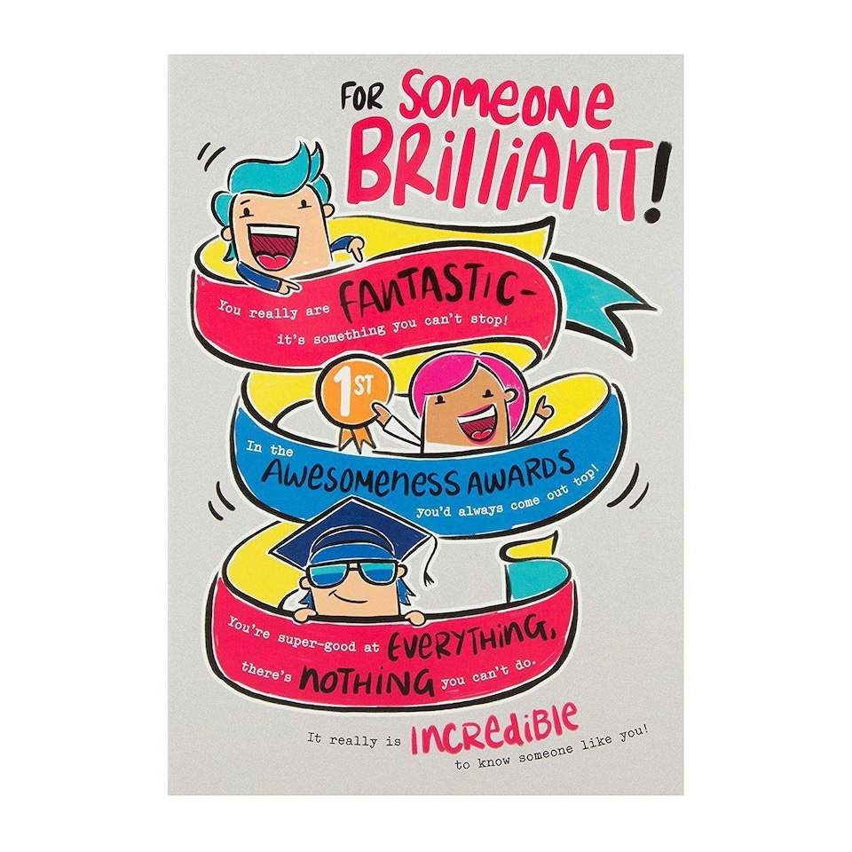 image 1 of Someone Brilliant Humour Funny Card 'Awesomeness'
