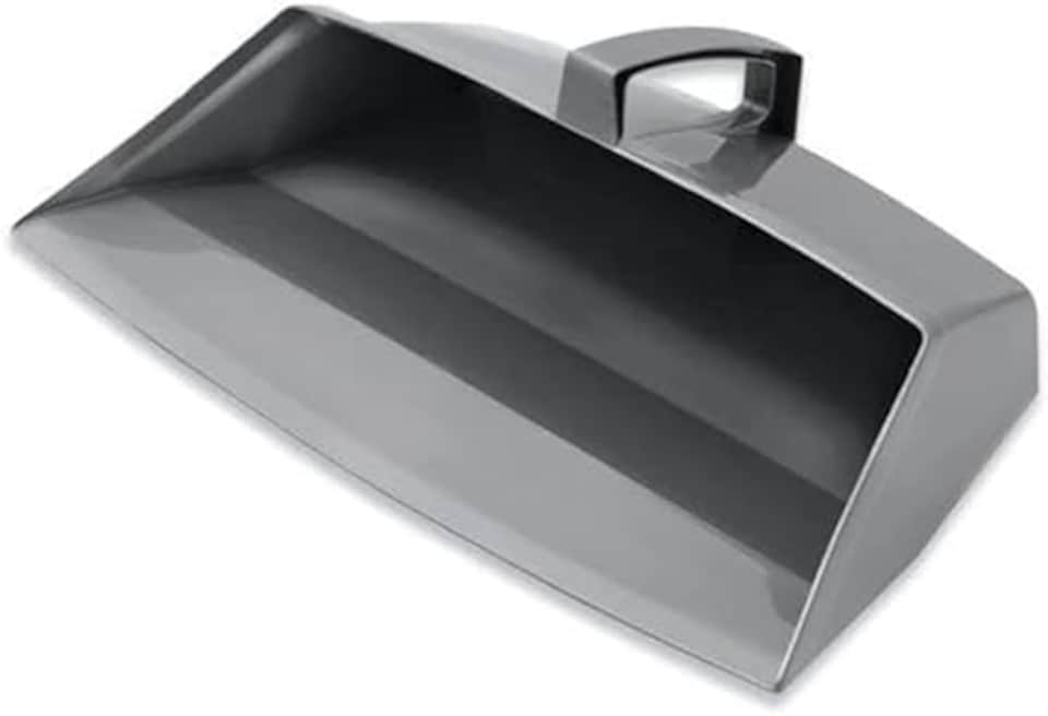 image 1 of Addis Closed Dustpan w/ Handle, Metallic N/A