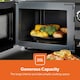 image 3 of GEEPAS Retrovive 20L Digital Microwave Oven Black 700W
