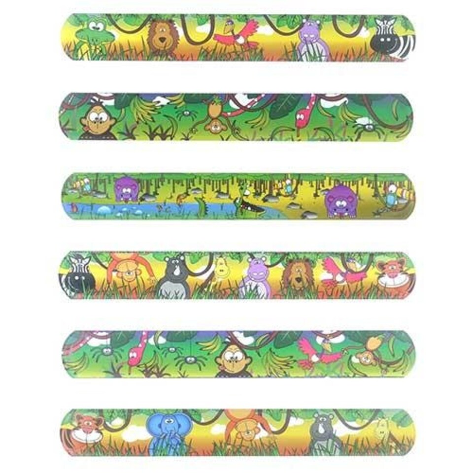 Assorted Jungle Animal Snap Bracelet