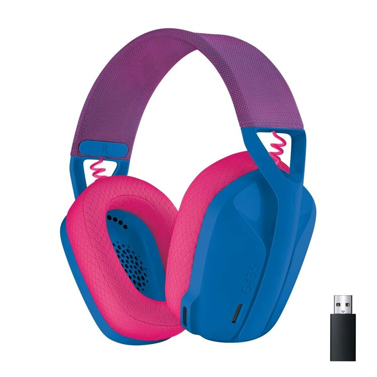 Logitech G435 Lightspeed & Bluetooth Wireless Gaming Headset, Ultra Lightweight, Built-In Mics, 18H Battery, Dolby Atmos, Pc, Ps4, Ps5, Nintendo Switc