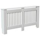 image 1 of Vida Designs Chelsea Radiator Cover Painted MDF Slatted Cabinet, White, 152cm