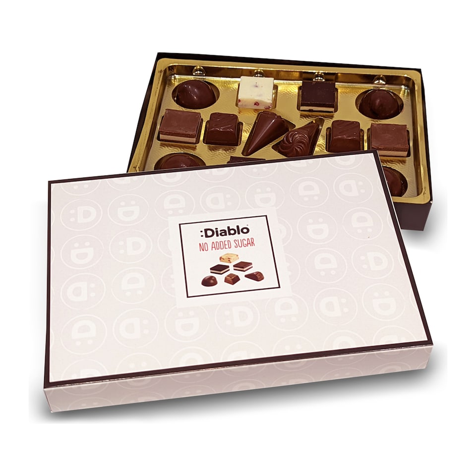 image 1 of Diablo No Added Sugar Luxury Chocolate Selection Box 142g