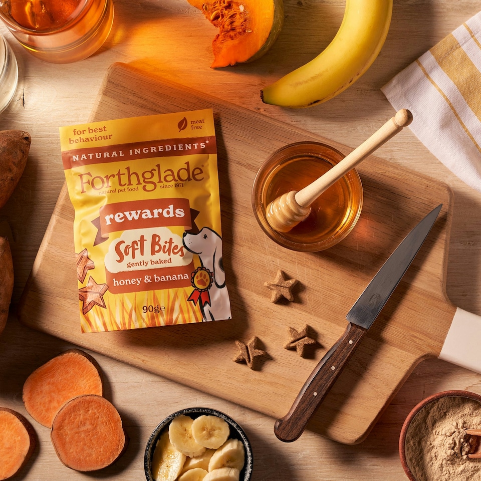 image 1 of Rewards Honey & Banana Dog Training Treats (8x90g)