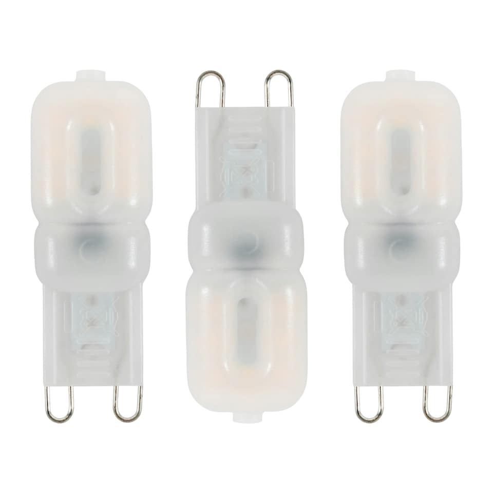 image 1 of BHS 3 Pack of 2 Watt G9 LED Capsule Light Bulbs | White | Cool White | 3