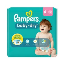 Pampers Baby Dry Size 4 30's x 4