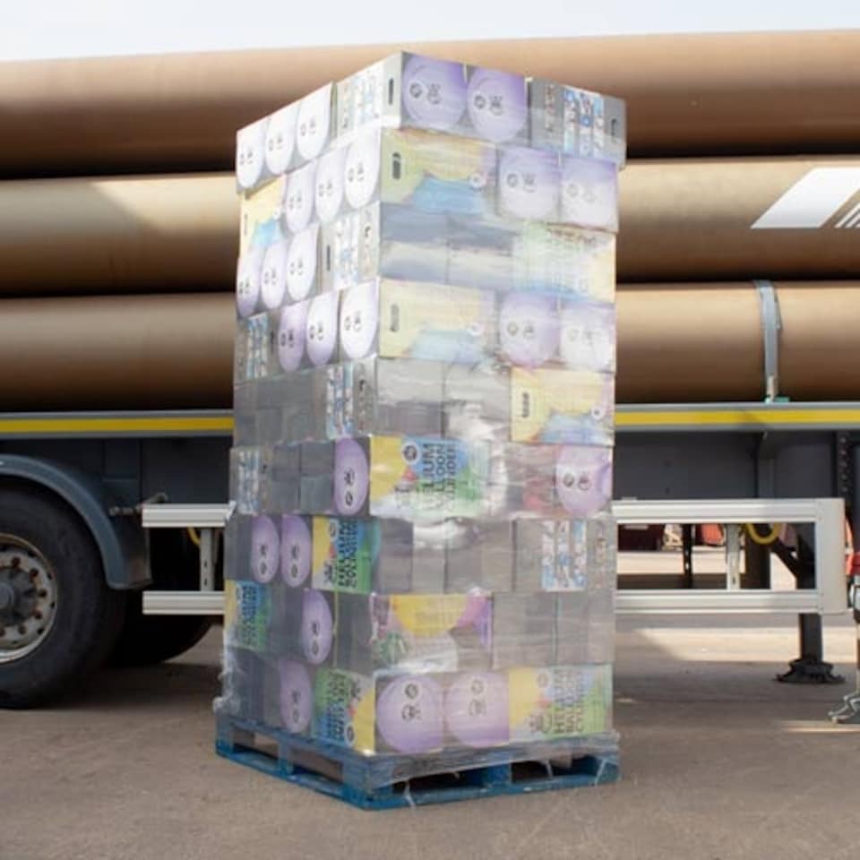image 1 of Pallet of 80 Large Disposable Helium Gas Canisters