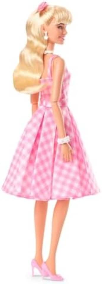 image 1 of Barbie The Movie Doll, Margot Robbie As Barbie In Gingham Dress W/ Daisy Chain