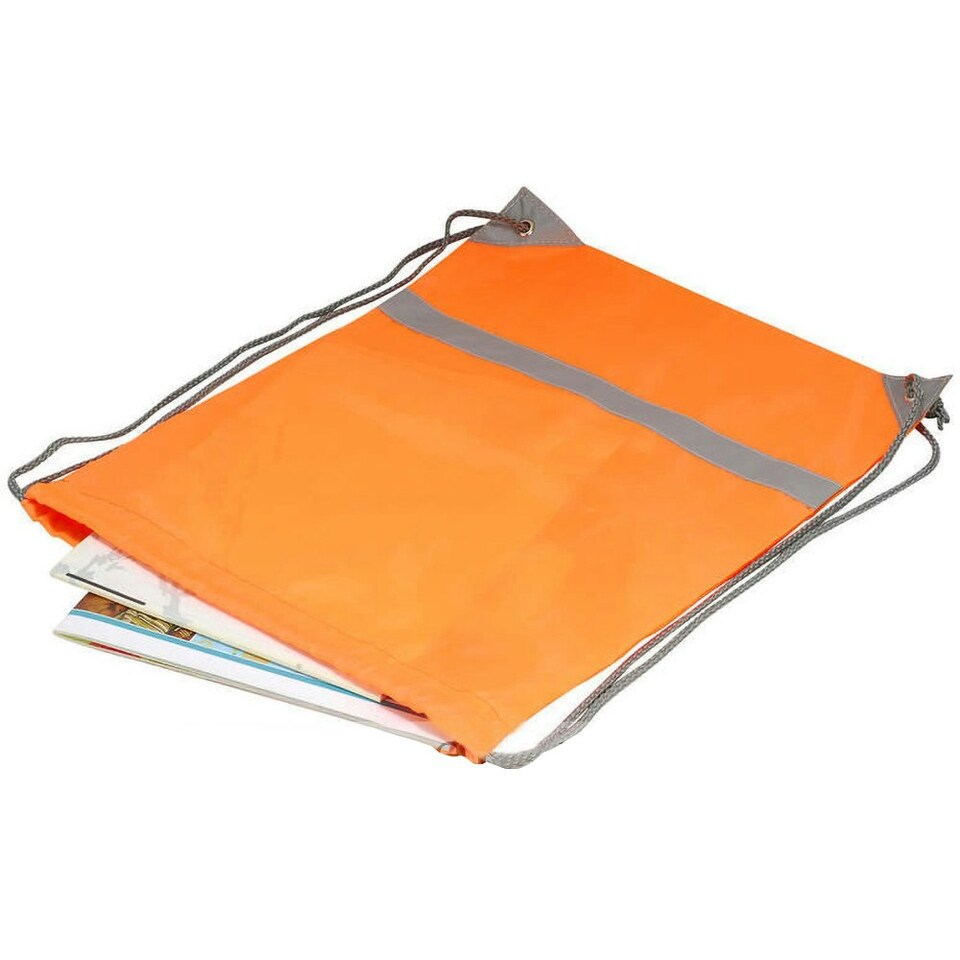 image 1 of Shugon Stafford Drawstring Hi-Vis Tote Bag (13 Litres) - Hi Vis Orange - One Size Orange | One Size
