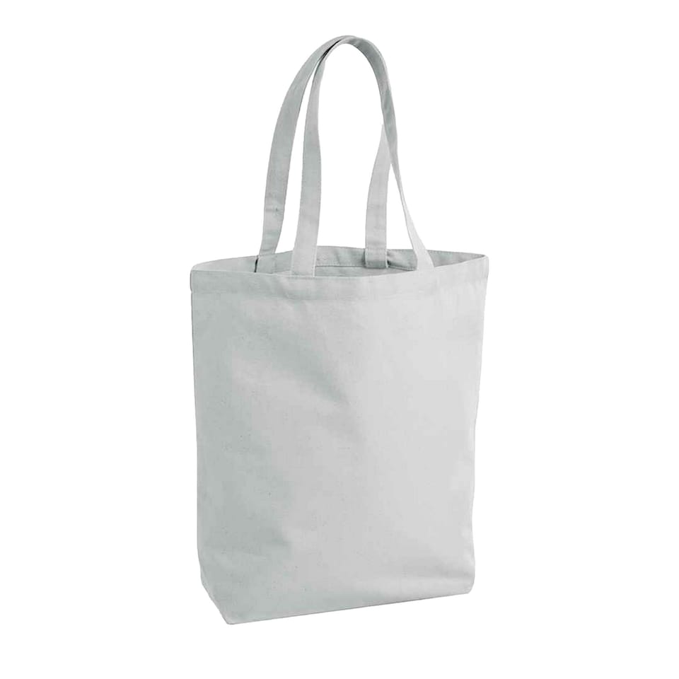 image 1 of Westford Mill Fairtrade Shopper Bag - Light Grey - One Size Grey