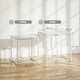 image 7 of HOMCOM Nest of 2 Side Tables Set of Bedside Tables for Living Room White White