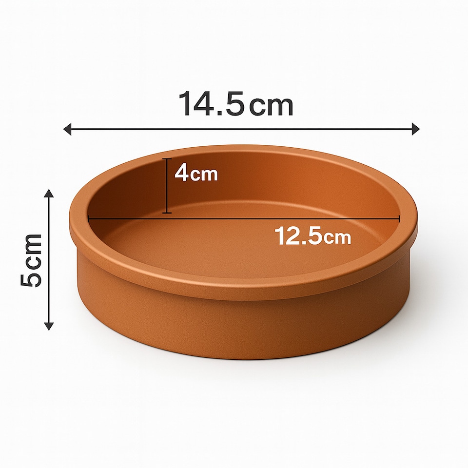 image 1 of TheOwnas Terracotta Tapas Bowls. (14.5cm, 450ml) Ovenproof Serving Bowls for Meze Salads and Side Dishes.
