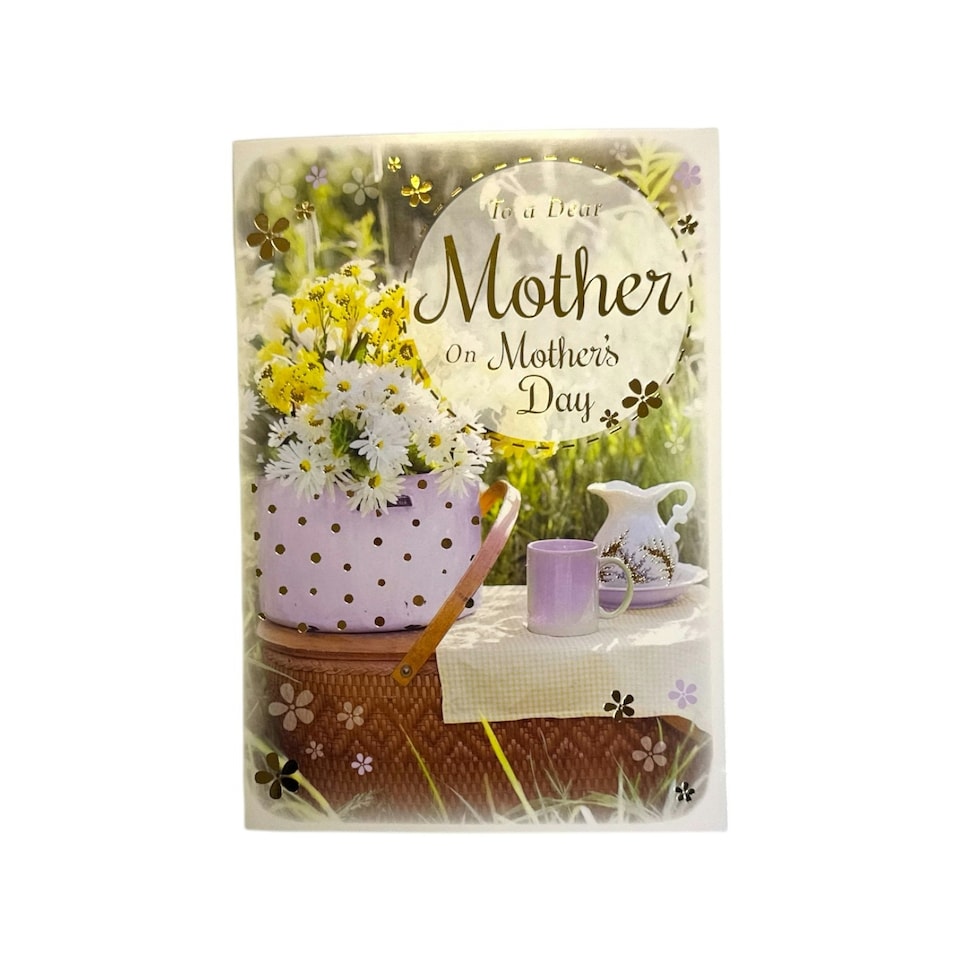 image 1 of To A Dear Mother Bright Spring Flowers Design Mother's Day Card