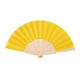 image 1 of MidOcean Fanny Wood Wood Handheld Fan - Yellow - One Size