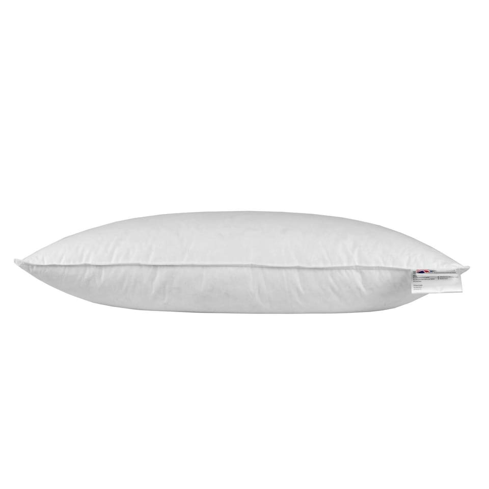 image 1 of Homescapes Duck Feather and Down Euro Continental Pillow - 40cm x 80cm | White