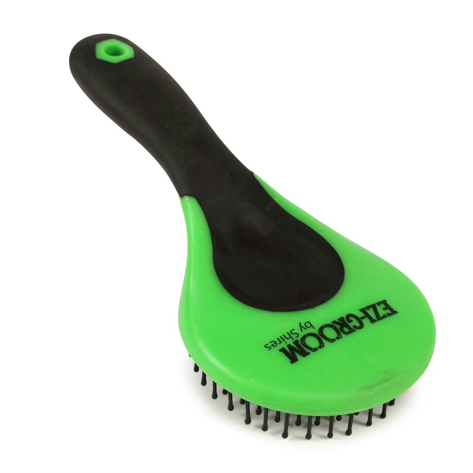 image 1 of Shires Ezi-Groom Grip Mane & Tail Brush Green | One Size