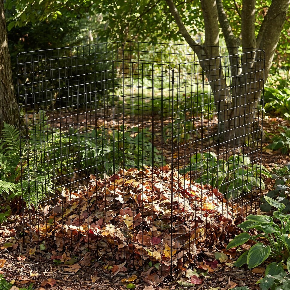 London Boutique Metal Wire Compost Bin, Outdoor Garden Composter - 430L ...