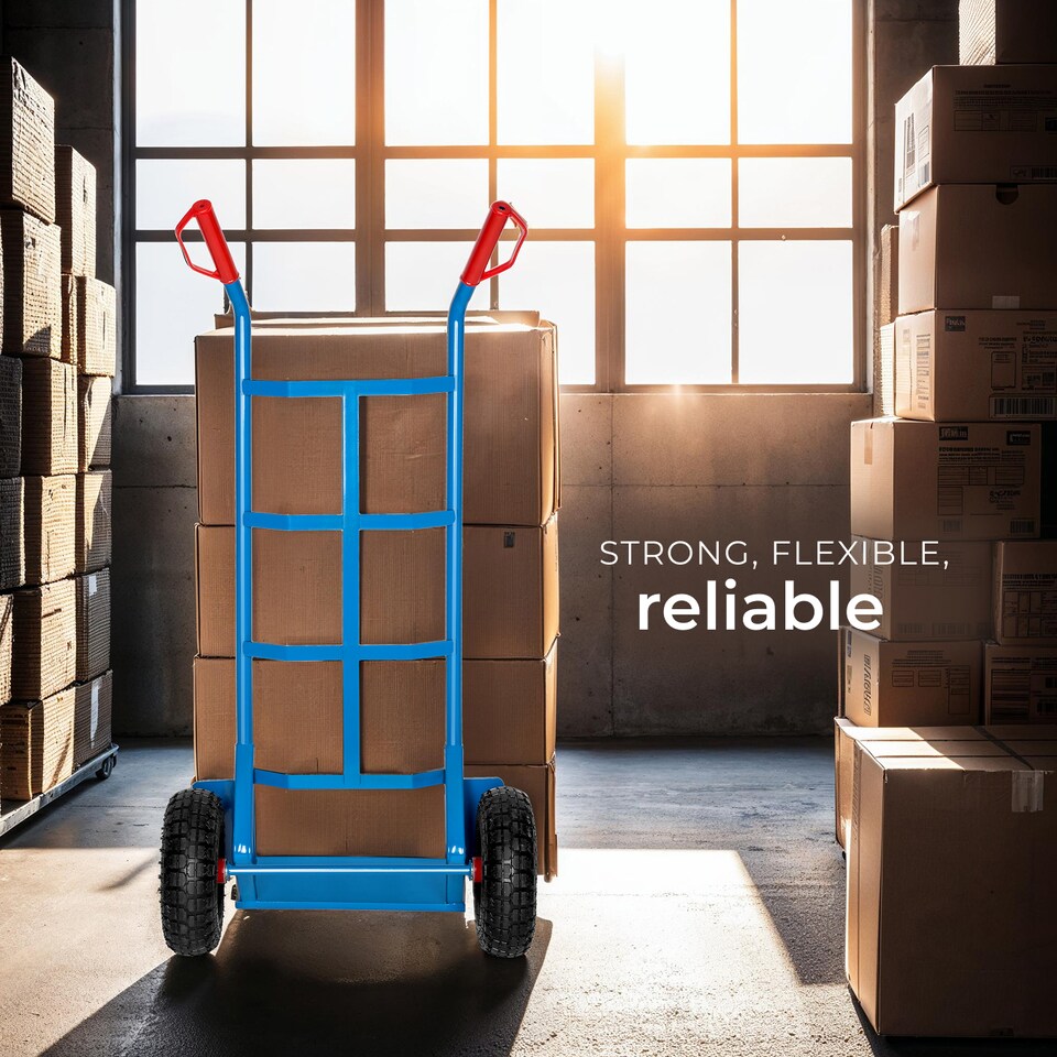 image 1 of Sack Barrow - heavy-duty, 200 kg load capacity, steel frame | Blue | blue | 55 x 44 x 119 cm | 1