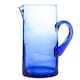 image 1 of Nicola Spring Jebel Recycled Glass Jug - 1 Litre - Blue