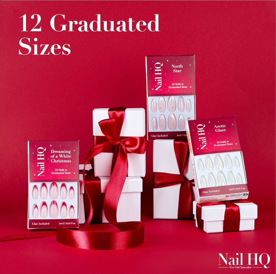 image 1 of Nail HQ Press On Nail Set - Silent Night