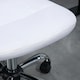 image 6 of Vinsetto Armless Office Chair with Adjustable Height Mesh Back Wheels White