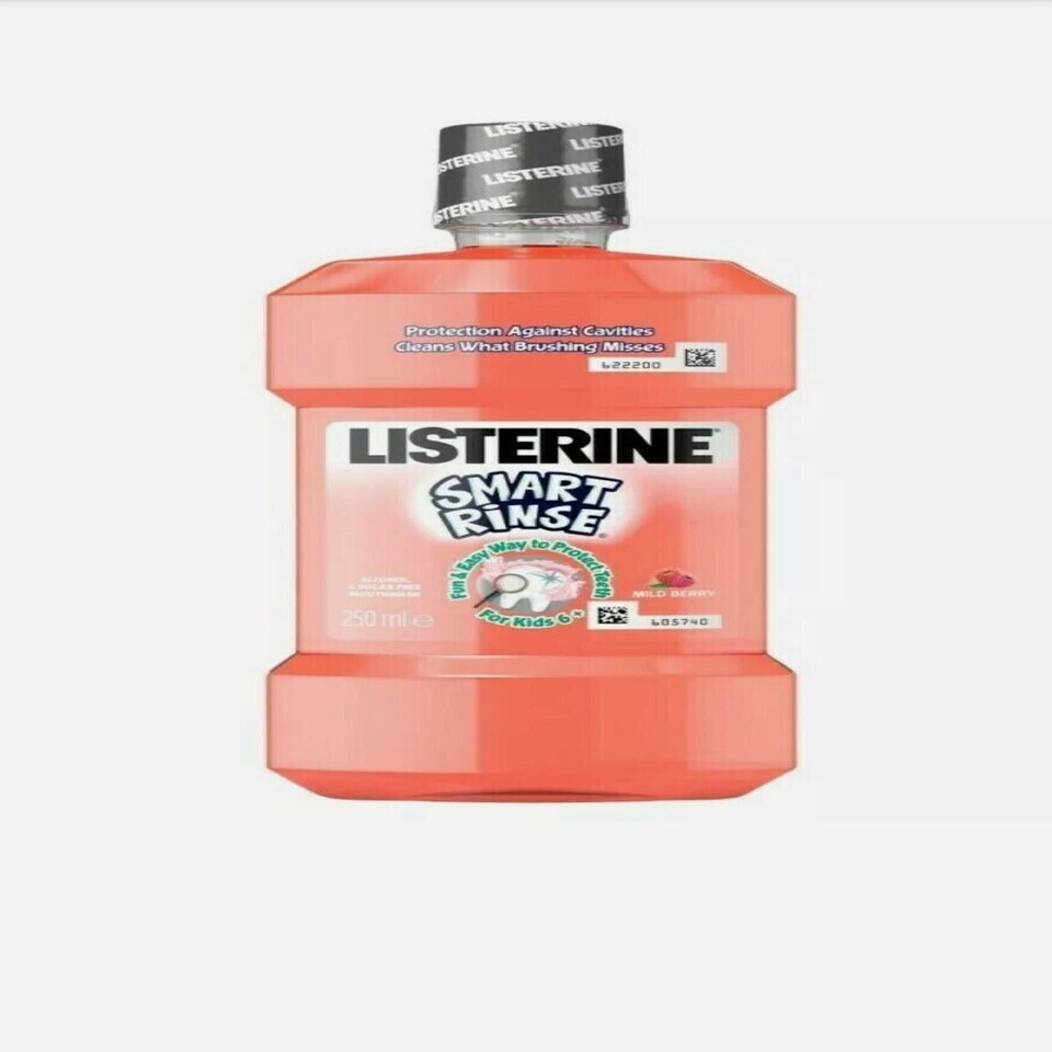 Listerine Kids Smart Rinse Mild Berry Mouthwash 250ml