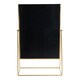 image 9 of Harbour Housewares 32 x 50cm Rectangle Makeup Mirror - Gold - Dressing Table Mirror Bathroom Mirror Vanity Mirror Tabletop Mirror | Gold | Gold | 50 x 32 x 16.5 CM | 1