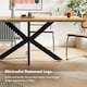 image 4 of VonHaus Abel Rectangular 6 Seater Dining Table with Wood Effect Top