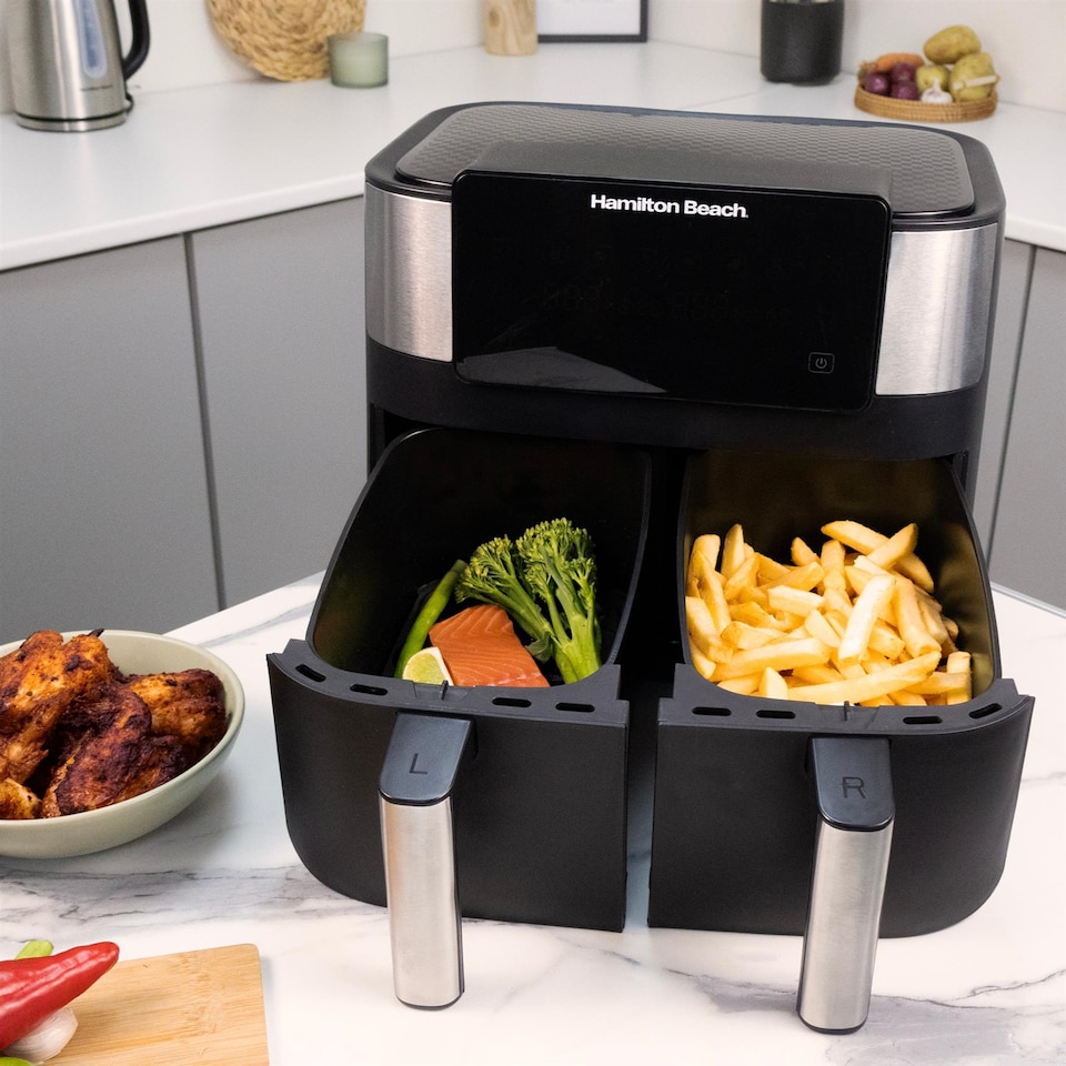 image 1 of Hamilton Beach HealthyCook 8L Dual Air Fryer