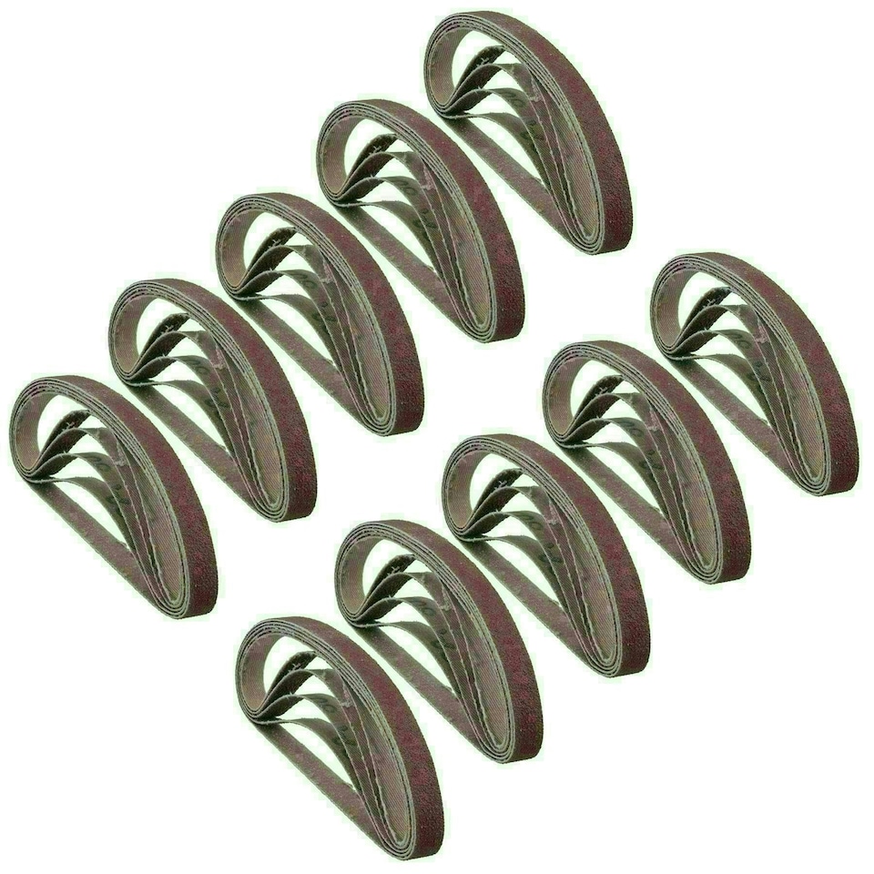 image 1 of 330mm x 10mm Mixed Grit Durable Abrasive Sanding Power File Belts Sander 50pk