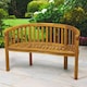 image 3 of Greenhurst Woodfield Acacia Garden Bench - Natural Oiled Finish Brown | Natural