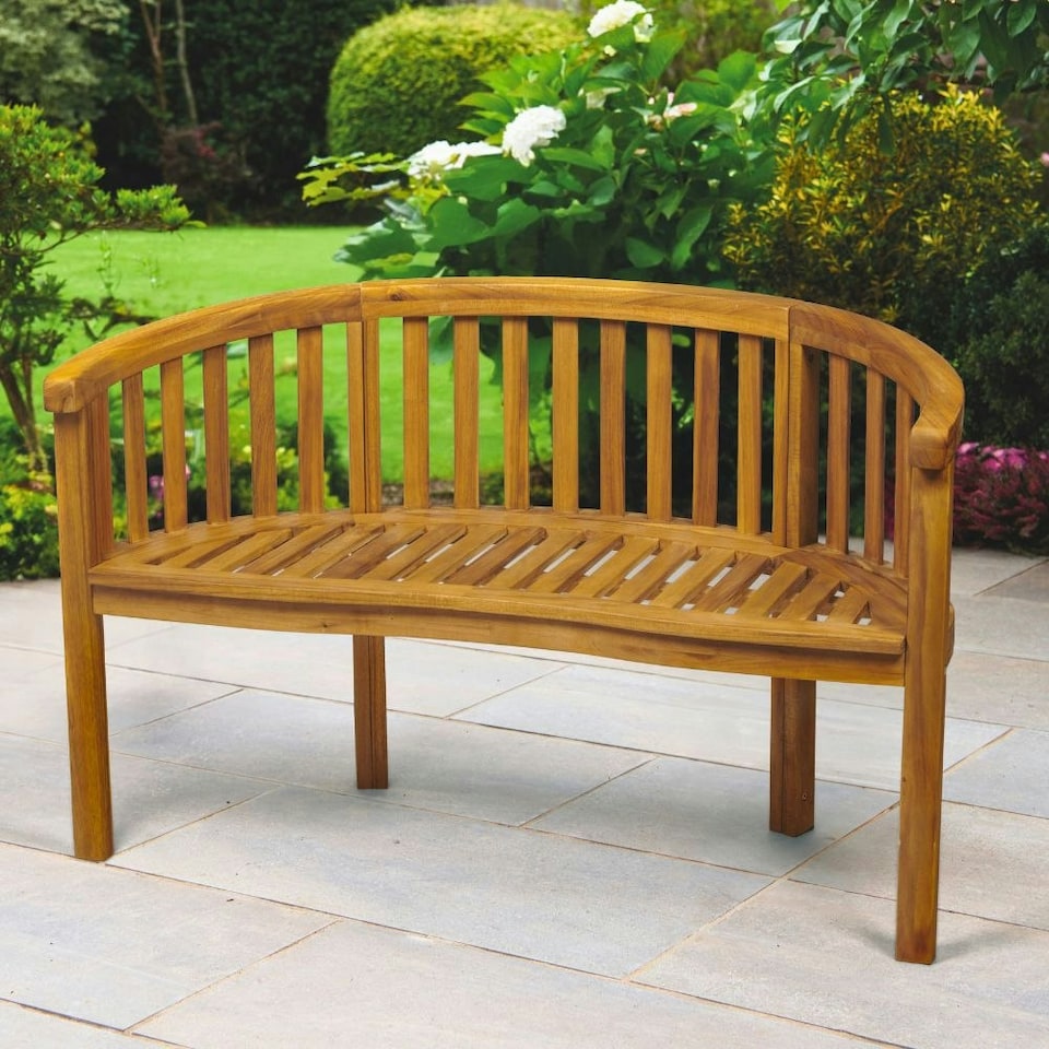 image 1 of Greenhurst Woodfield Acacia Garden Bench - Natural Oiled Finish Brown | Natural