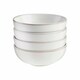 image 6 of Cooks Professional 12pc Nordic Stoneware Dinnerware Set 4 Person Plate & Bowl Setting | White