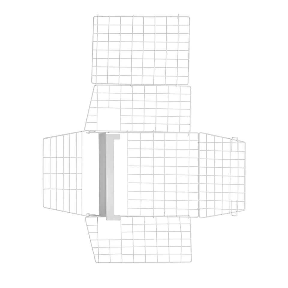 image 1 of White Letterbox Cage No Screws Needed Door Mail Box Post Letter Catcher