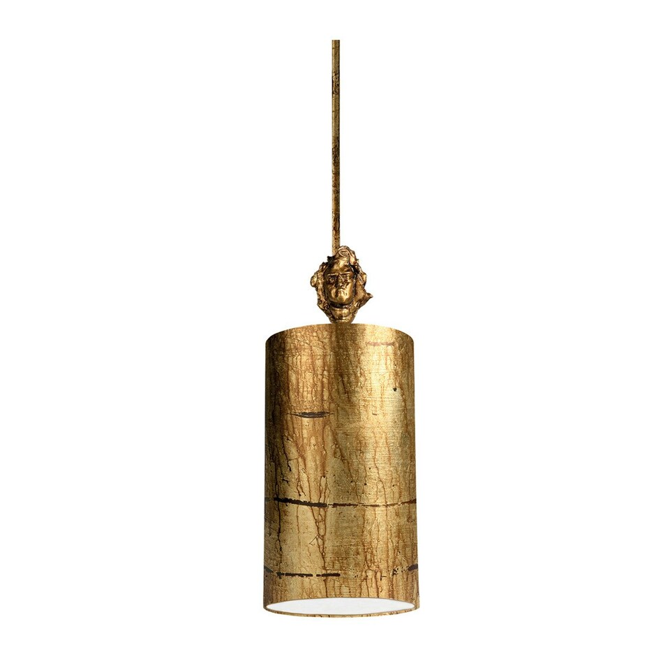 Fragment 1 Light Round Small Ceiling Pendant Aged Gold, E27
