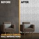 image 5 of NOVECRAFTO Decorative 3D Wall Panels (50cm x 50cm) 3D Diamond Shape PVC Cladding Panel