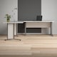 image 5 of Prima Desk 150cm in White with Silver Grey Steel Legs