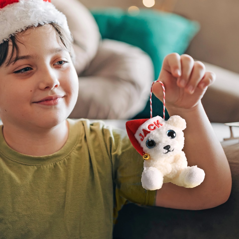 image 1 of Personalised My Christmas Bear Decor - 100+ Titles - Love You Dad