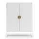 image 4 of Asia Cabinet with 2 Doors in Anthracite Grey | Anthracite
