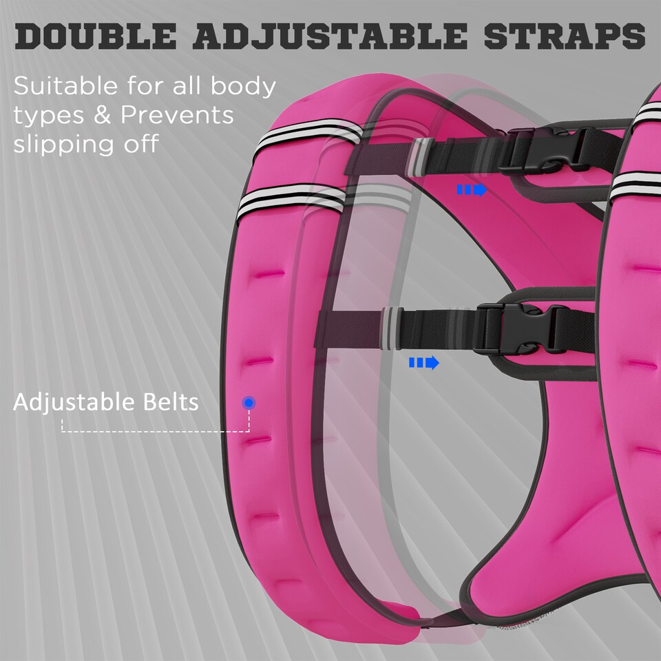 image 1 of HOMCOM 8KG Weighted Vest with Adjustable Straps, Pocket, Reflective Strips