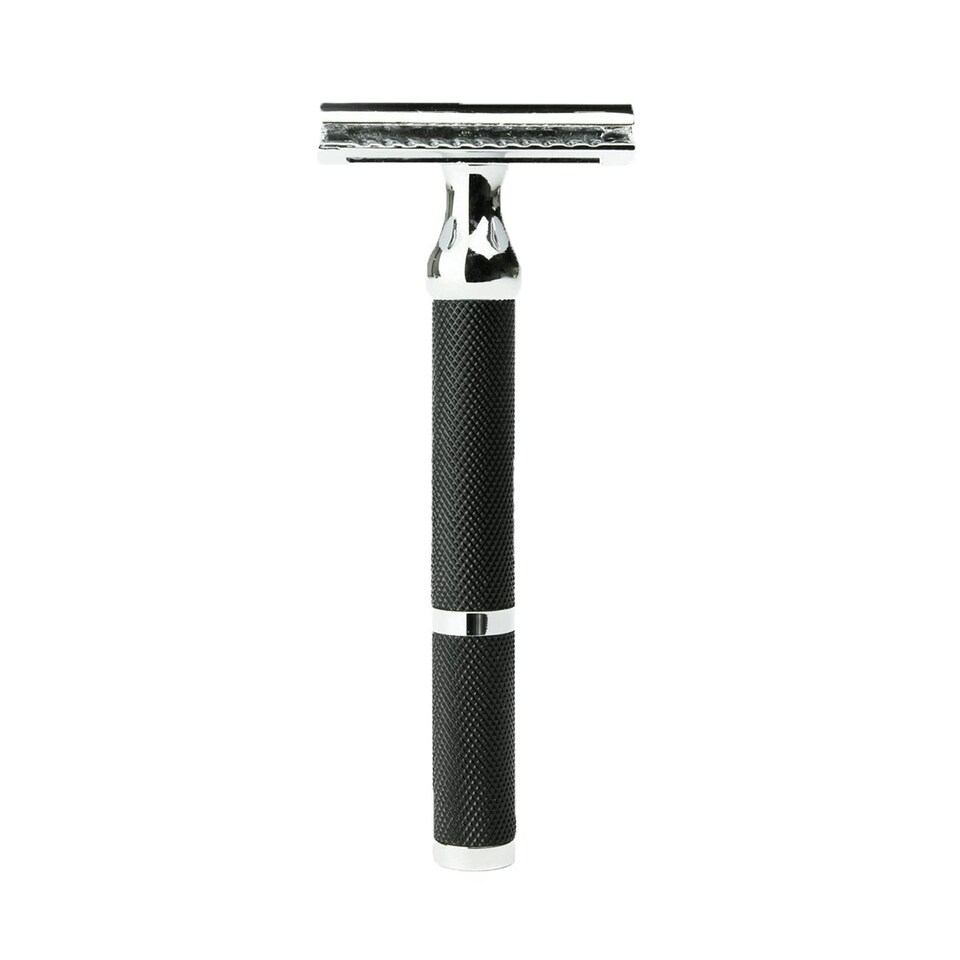 Parker 71R Black & Chrome Handle 3 Piece Safety Razor