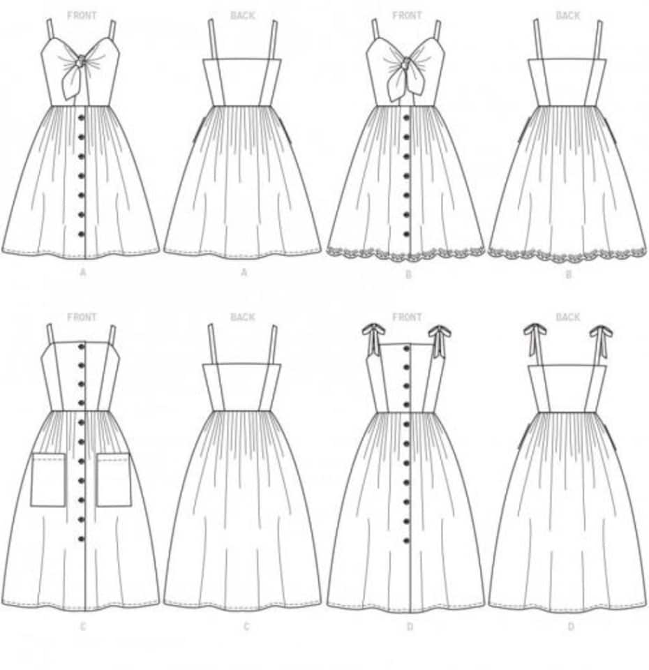 image 1 of McCall's 7950 Paper Sewing Pattern – Women’s Dress, Size A5 (6–8–10–12–14), Easy