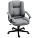 image 9 of HOMCOM Swivel Executive Office Chair Mid Back Chair w/ Arm, Grey