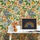 image 1 of Gorgeous Gardenia Wallpaper in Lemon Multi