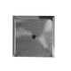 image 4 of Primrose Zinc Galvanised Silver Flared Square Planter Pot 45cm x 30cm