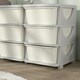 image 9 of HOMCOM Kids Storage Units with Drawers 3 Tier Chest Dresser Tower Cream | 113 x 37 x 56.5 cm