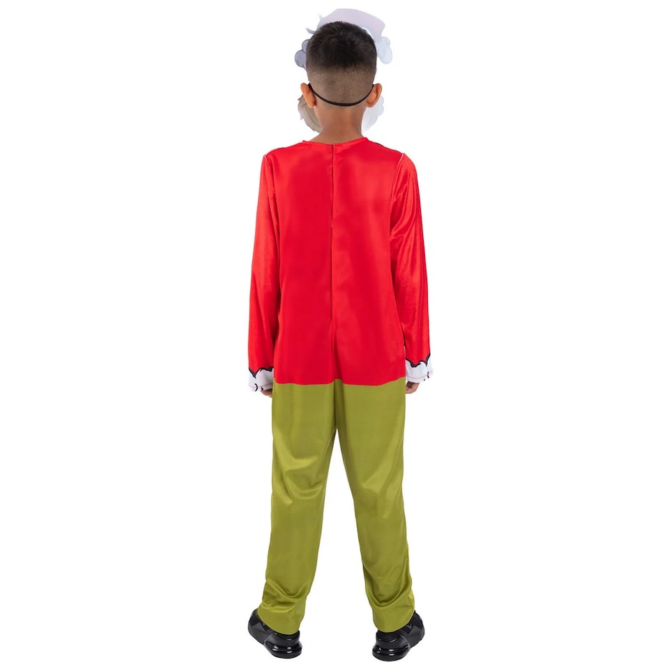 image 1 of The Grinch Childrens/Kids Dr. Seuss Santa Costume | Green | Green/Red | 10-12 years | 1