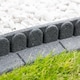 image 7 of Mower Edge Garden Border Edging Lawnmower Friendly 1.2m - Grey - Pack of 4 | Grey | Grey