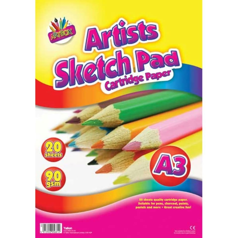image 1 of Artbox A3 20 Sheets Sketch Pad